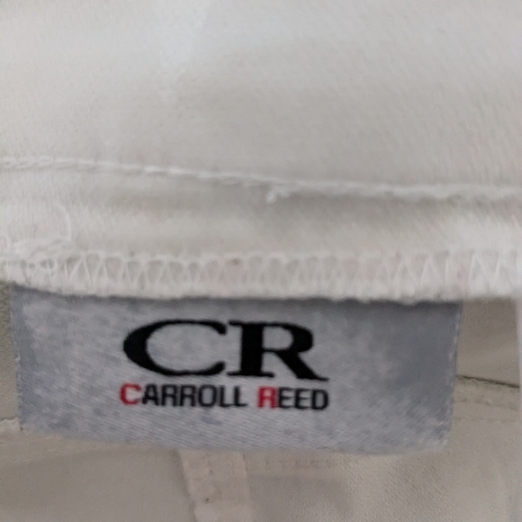 Carrol Reed White Pull up Stretch Capris Size 12 - Picture 8 of 9